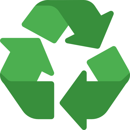 Green recycling icon